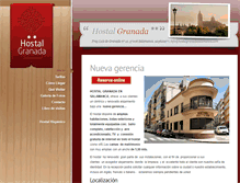 Tablet Screenshot of hostalgranadasalamanca.com